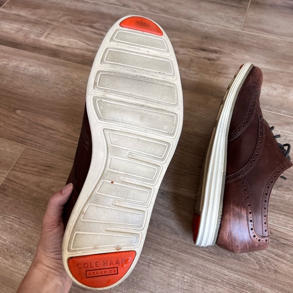Cole Haan Grand.OS brown leather Oxfords size 13 - Picture 10 of 12